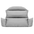thumbnail image 2 of LeisureMod All Weather 2 Person Outdoor Hanging Egg Chair Cushion, Grey, 2 of 6