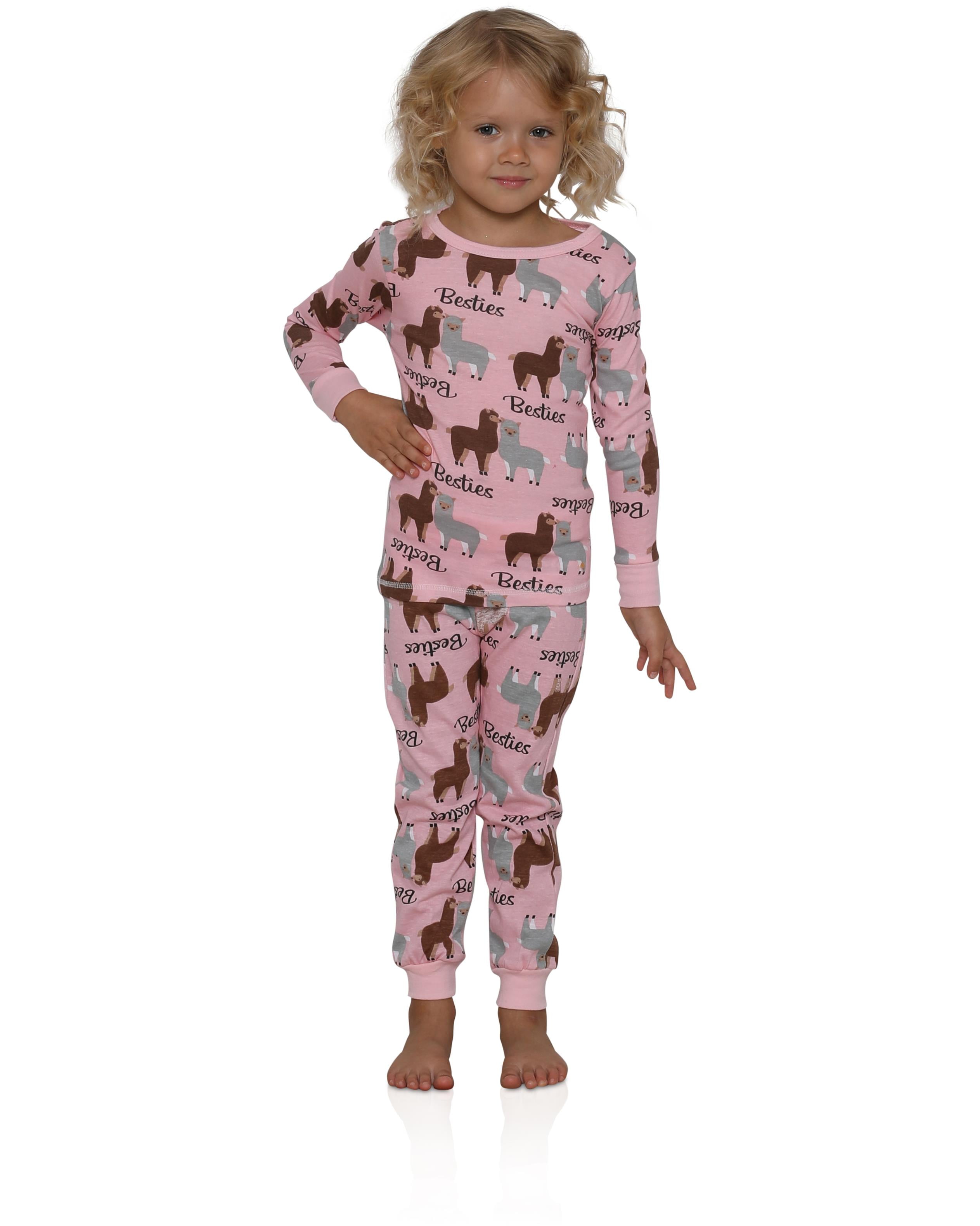 Prestigez Big Girls Two-Piece Pajama Set Female 4-16, Llama, Size: 7-8 ...