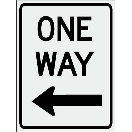 ONE WAY Left Sign 12