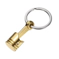 thumbnail image 1 of Llave de pistón estrecho Uxcell, llaveros de piezas de auto, llavero de pistón, llavero adecuado para hombres y mujeres para coches, camiones y bicicletas, dorado, 1 of 7