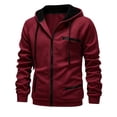 thumbnail image 5 of Thousandth Men's Zip Up Hoodie Lightweight Athletic Track Jacket Cool Casual Slim Fit Daily Wear for Gym Running,Sports Training, 5 of 8