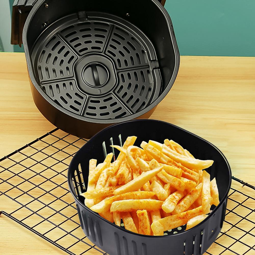 Air Fryer Replacement Basket, Non Stick Sturdy Roasting Cooking Cast Iron  Baking Tray | Universal Bread Pan Air fryer Accessories for All Air Fryer