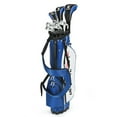 thumbnail image 4 of Topcobe Men's Complete Golf Club Package Set Includes 10 Pieces, Ideal for Golf Lovers, Blue, 4 of 9