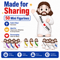 thumbnail image 2 of Little Jesus Figures,Mini Jesus Figurines - Tiny Statues for Easter Egg Stuffers,Religious Gifts,Parties,Baptism Gifts,Multicolor Miniature Decorations,Hide and Seek Figurines, 2 of 8