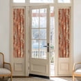 thumbnail image 2 of Orange Abstract Window Privacy Film,Vintage Geometric Gradient Oil Painting Modern Static Cling UV Sun Blocking Heat Control Window Tint Day and Night,Non-Adhesive One Way Privacy Cover 17.7''x78.7'', 2 of 7
