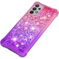 thumbnail image 6 of case for Samsung Galaxy A32 4G（Not 5G） Women Case,Creativity Clear Gradient Quicksand Glitter Flowing Liquid Floating TPU Case Bling Diamond Sparkle Cover for Samsung Galaxy A32 4G JB Pink Mauve, 6 of 14