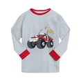 thumbnail image 6 of CAICJ98 Boys Pajamas Monster Truck Pjs Set 2-9 Years Toddler Little Kids 2 Piece Long Sleeve Soft Cotton Sleepwear, 6 of 7