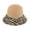 Dark Natural, variant on CC Zebra Print Straw Bucket Hat