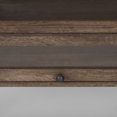 thumbnail image 6 of Arelius Rectangular Glass-Top Medium Brown Wood Metal Base Coffee Table, 6 of 6