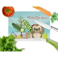 thumbnail image 2 of Caroline's Treasures BB1621LCB Christmas Tree and Chocolate Brown Shih Tzu Glass Cutting Board Large, 12H x 16W,, 2 of 2