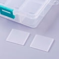 thumbnail image 4 of 1 caja organizadora de plástico con divisores ajustables, rectangular, decorativa, color blanco., 4 of 4