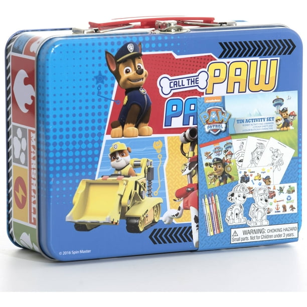 paw patrol tin activity set