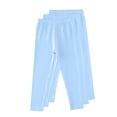 thumbnail image 2 of MKOSPLRT 3 Pack Girls Leggings Cotton Tights for Toddler Kids Stretchy Soft Yoga Pants Full Length Multipack Pull On Fall Winter 3-13Y, 2 of 3