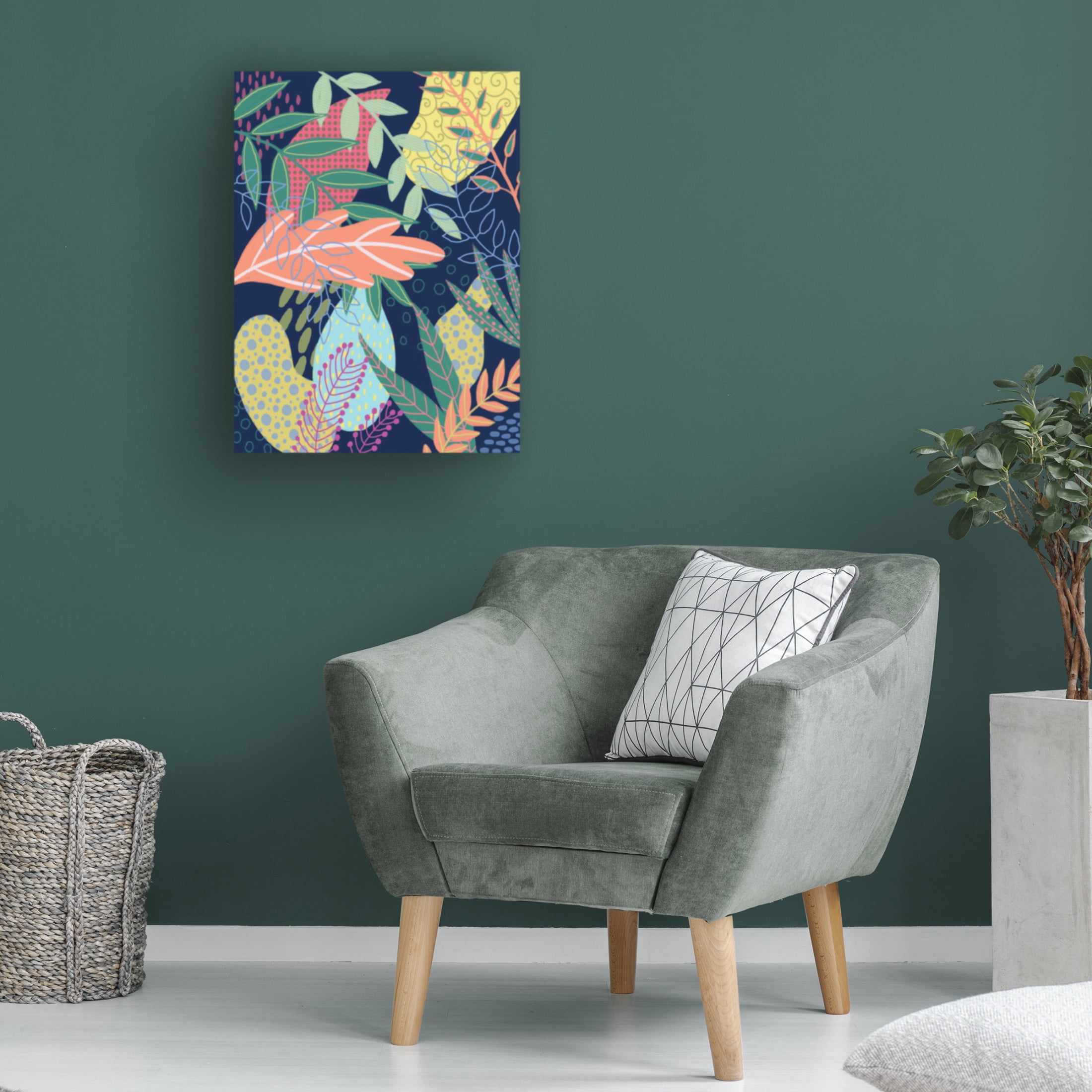 Trademark Fine Art Regina Moore  Jungle Pop II Canvas Wall Art