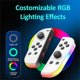 thumbnail image 4 of RGB Switch Controller para Nintendo Switch, Control de Juego Inalámbrico con Giroscopio de 6 Ejes y Motor de Doble Vibración, 4 of 9