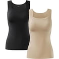 thumbnail image 1 of Shamfreshen U Neck Shapewear Built-in Bra Tank, Shamfreshen Tank Top, Women Compression Tank Top, 1 of 7