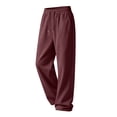 thumbnail image 5 of Evdexr Mens Baggy Sweatpants Drawstring Wide Leg Sweat Pants with Pockets Fall 2026 Lounge Casual Trousers Oversized Loose Fit Solid Pants 3XL, 5 of 8