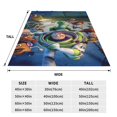 thumbnail image 4 of Manta de dibujos animados de Toy Story para niños y niñas, súper suave, acogedora y cálida, manta de franela ligera y difusa para sofá, cama, viajes y regalos de campamento, 40 x 30 pulgadas, 4 of 8