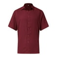 thumbnail image 2 of KaLI_store Blouses & Button-Down Shirts Men's Big and Tall Free Short Sleeve Button Down Check Shirt ,3XL, 2 of 5
