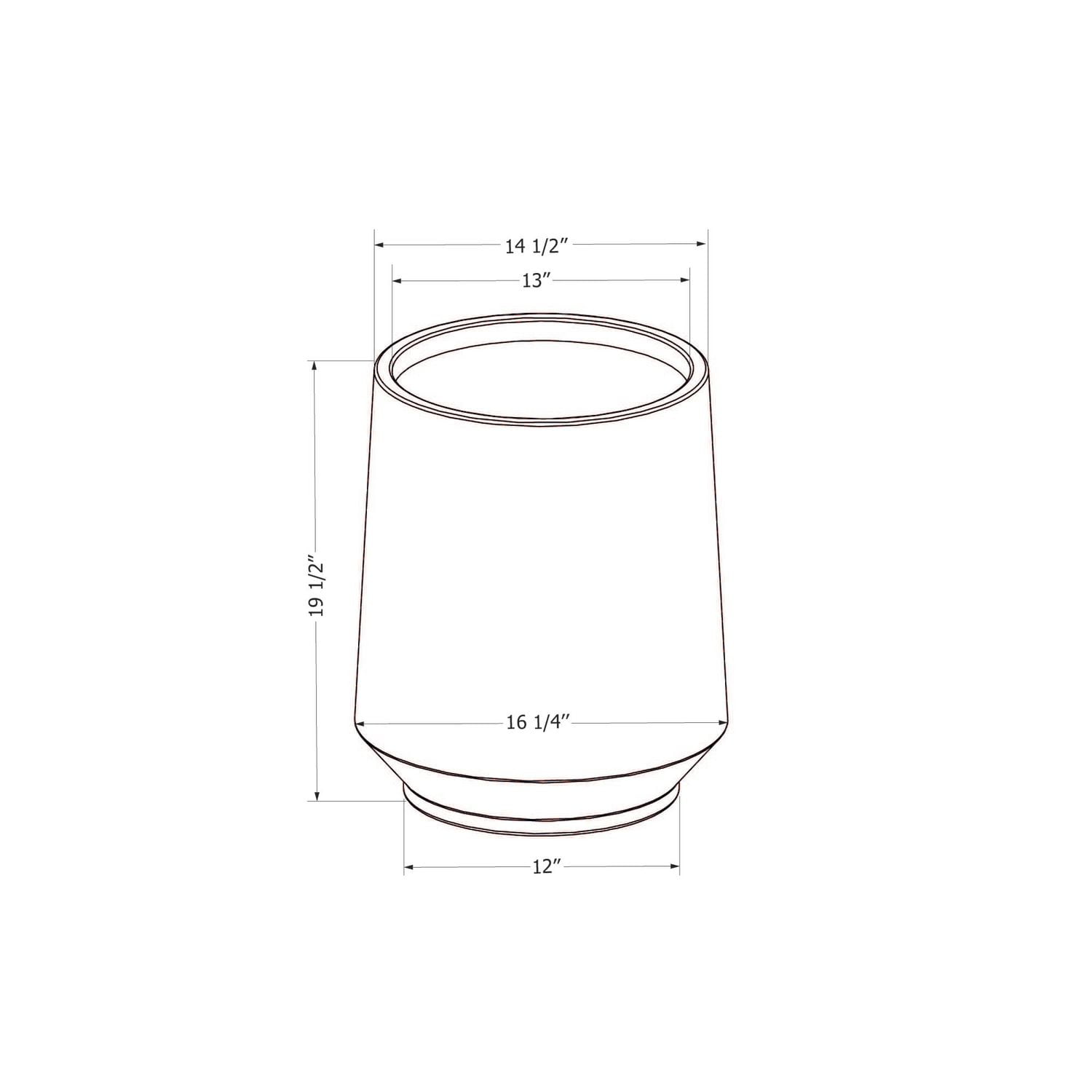 Planter from the collection Dalya South Shore