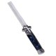 thumbnail image 4 of Switchblade Spring Folding Knife Push Button Pocket Comb Oil Hair Styling Blue, 4 of 5