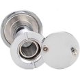 thumbnail image 3 of unique Peephole Front Door Viewer with Privacy Cover, One-Way 220 Degrees in Chrome, 3 of 4