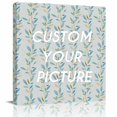 thumbnail image 2 of Blue Green Leaves, Wall Art Painting on Canvas, Botanical Watercolor Plant Canvas Art Home Prints Wall Art Framed Modern Artwork for Living Room Bedroom Wall Decor 8x8in, 2 of 9