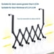 thumbnail image 3 of Naiovety Puerta trasera de acero inoxidable, 6 ganchos, soporte para puerta telescópico negro, colgador resistente, organizador de ropa para Almacenamiento y organización del hogar, 3 of 6