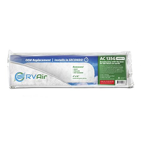 RVAir AC-135G Filter Replacement 16" x 4 RV Air ...
