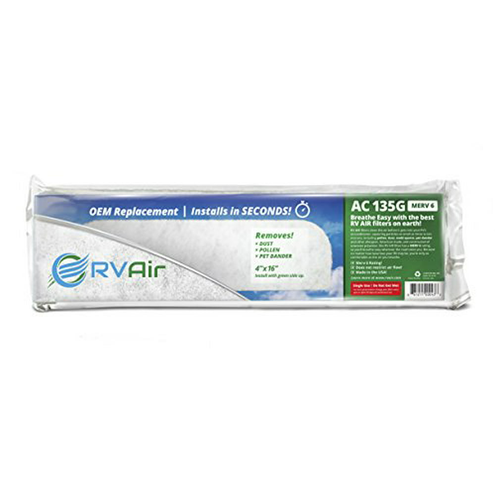 RVAir AC135G Filter Replacement 16" x 4 RV Air Conditioner Filters