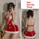thumbnail image 3 of Conjunto de lencería navideña para mujer, gorro de Papá Noel, pijama sexy, falda, tanga, tocado, camisón de Año Nuevo, regalos, 3 of 5