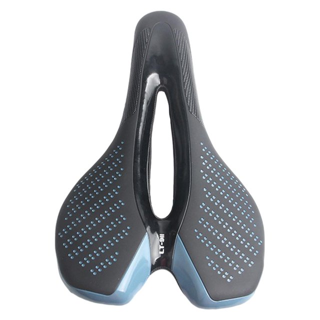 Sillín de bicicleta con amortiguación Asiento de bicicleta Universal Espuma azul negro Sunnimix sillín de bicicleta