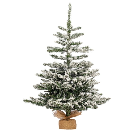 Vickerman 42" Flocked Anoka Pine Artificial Christmas Tree, Unlit
