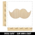 thumbnail image 2 of Mustache Solid Wood Shape Unfinished Piece Cutout Craft DIY Projects - 4.70 Inch Size - 1/8 Inch Thick, 2 of 7