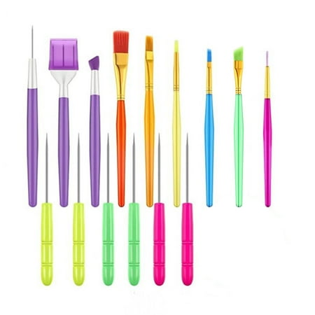 

15-piece cake decorating tool set sugar biscuit brush for fudge and fudge and straight tweezers for cake and biscuit decoration