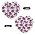 thumbnail image 2 of Uemuo Tulips Flowers Print Compact Portable Pocket Makeup Mirror - Leather Cover, Elegant Travel Cosmetic Mirror for Purse, Pocket, and Handbag-Heart Shape, 2 of 9