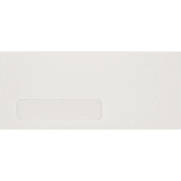 LUXPaper #10 Window Envelopes, 4 1/8 x 9 1/2, White, 50/Pack