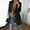 Black, variant on One opening Women' s Long Sleeve Blazer Jacket Office Work Business Suit Coat