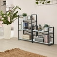 thumbnail image 4 of PRZL 3 Tier Small Bookshelf, Bookcase Shelf Storage Organizer for Living Room, 24 Inch Width Free Standing Shelf, Industrial Book Shelves for Home Office, White Shelves & Metal Frame, 4 of 13