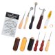 thumbnail image 3 of Easy To Use Leather Craft Tool, Leather Needles Tools, Easy To Carry Beginners Homr For Leather Travel, 3 of 8