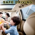 thumbnail image 4 of 2 PCS Baby On Board Sticker Sign, 5" by Strong Adhesive Bright Yellow Car Safety Decal, See-Through When Reversing Signs for Rear, Side Windows, Bumpers (Style 1) Style 1, 4 of 4