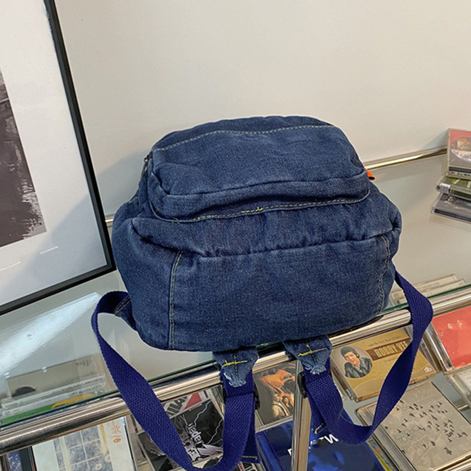 American apparel denim backpack cheap
