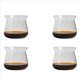 thumbnail image 1 of 4X Tazas de Café de Vidrio de Vidrio de Borosilicato de Alta Temperatura de Café de Café Hecha A Mano de 275 Ml, 1 of 8