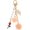 Light Pink, variant on Flower Charm Keychain, Cute Resin Rose Pendant Keychains Tassel Pearl Chain Keyring with Jewelry Box Light Pink 3.54 inch