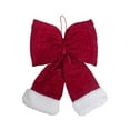 thumbnail image 2 of Christmas Decorations Christmas Tree Decoration Fmlxio Christmas Flannel Bow Tie Finished Product Three Dimensional Bow Decoration, 2 of 6