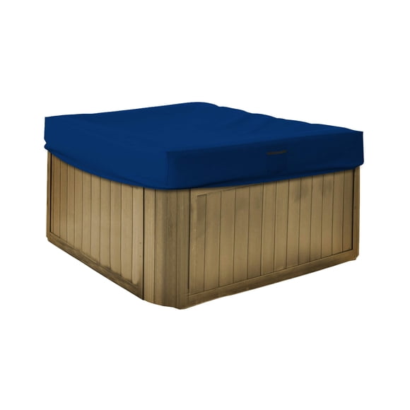 Hot Tub Cover Spa Cover 18 Oz Waterproof - 100% Weather Resistant Outdoor Square Spa Cover with Elastic for Snug Fit (14" H x 94" W x 94" D, Blue)
