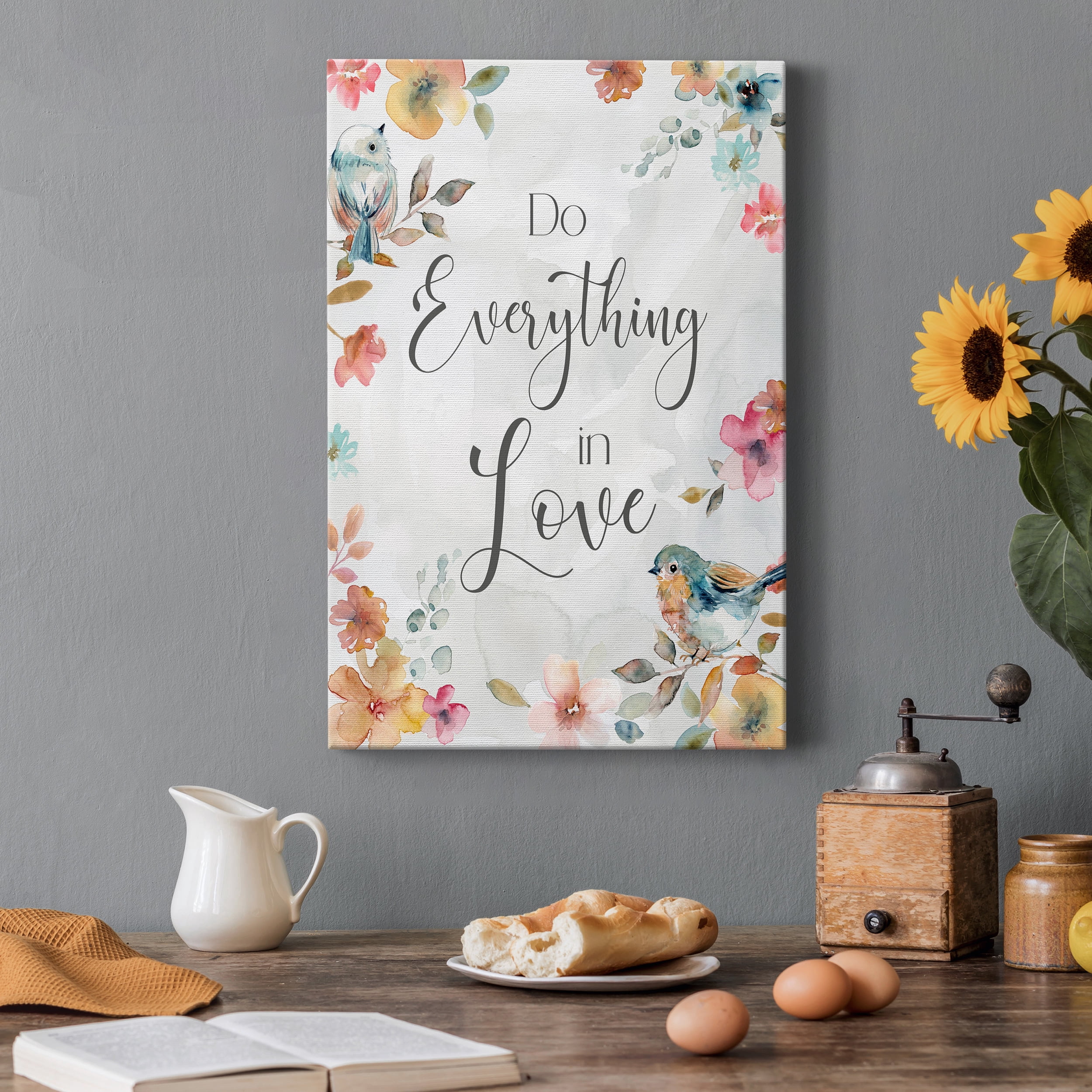 Spring Bird Love Premium Gallery Wrapped Canvas - Ready to Hang - 40 x 60
