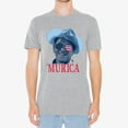 thumbnail image 5 of UGP Campus Apparel Ronald Reagan Murica Basic Cotton T-Shirt - 3X-Large - Sport Grey, 5 of 6