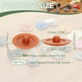 thumbnail image 2 of Uxcell Screw Caps Covers, Plastic Self Tapping Hole Cap Covers Dust Proof Sticker Waterproof for Cabinet Orange Red, 2 of 7
