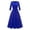 Blue, variant on HJYCHN Round Neck Dress for Women Everyday Casual Wear Comfortable Solid Color Design with Heels Warm Weather Outfits Pink XXL